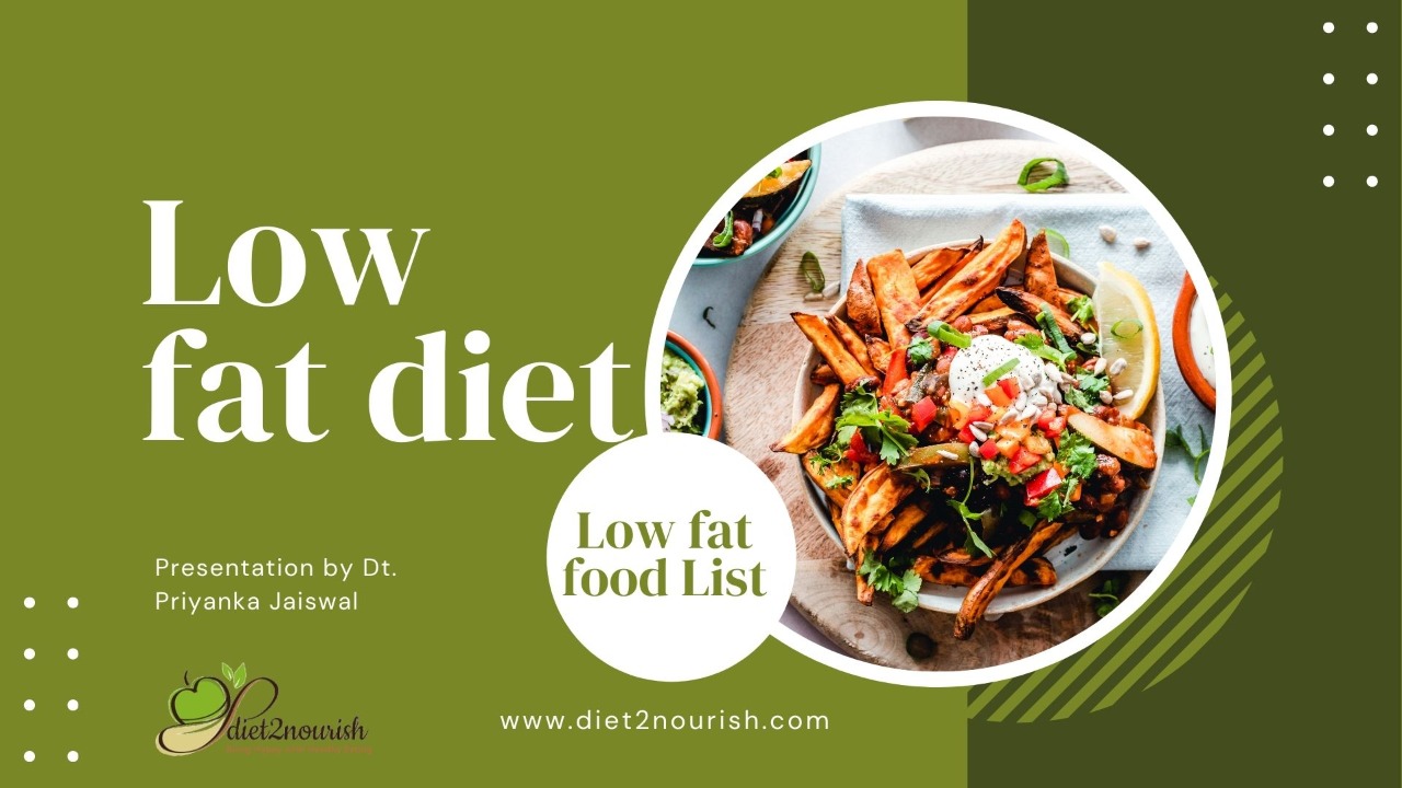 low fat diet chart