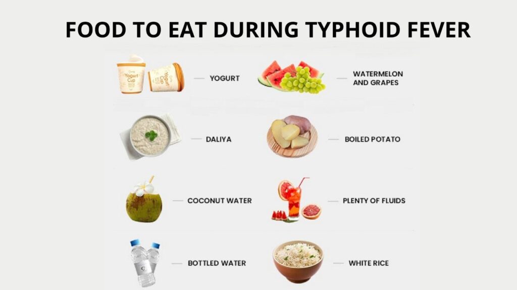 Food to eat during typhoid