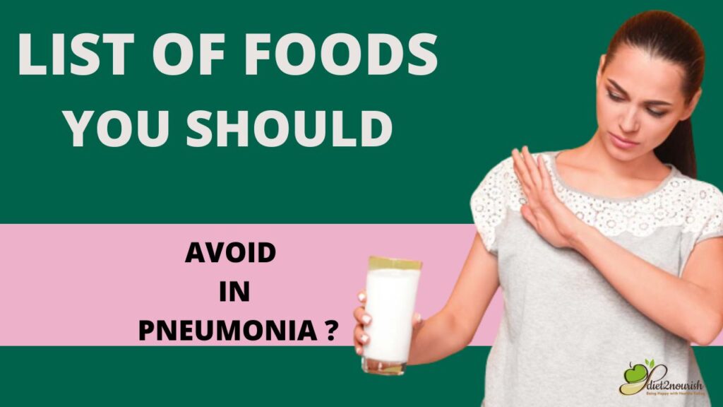 Foods to avoid for pnеumonia patiеnts