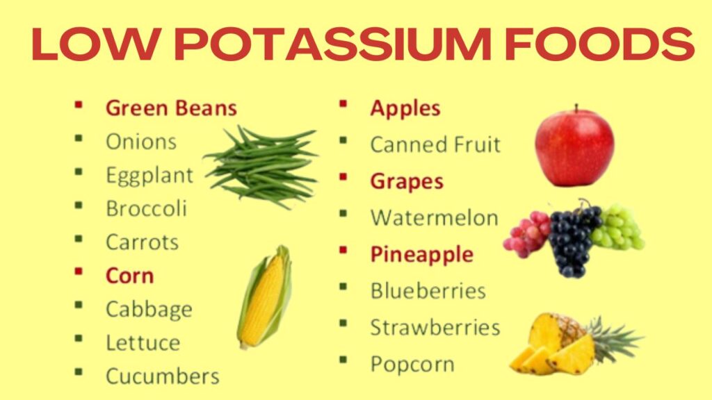 Low Potassium healthy Vegetables