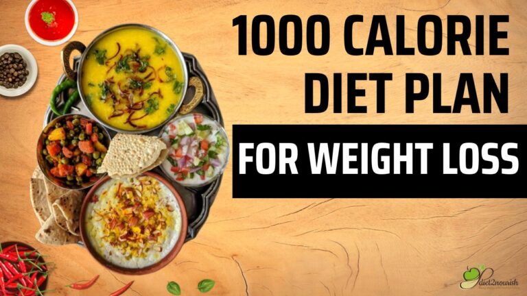 1000 Calorie Diet Plan PDF | Diet2Nourish