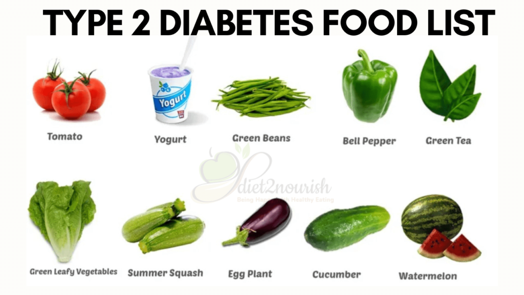 type 2 diabetes food list
