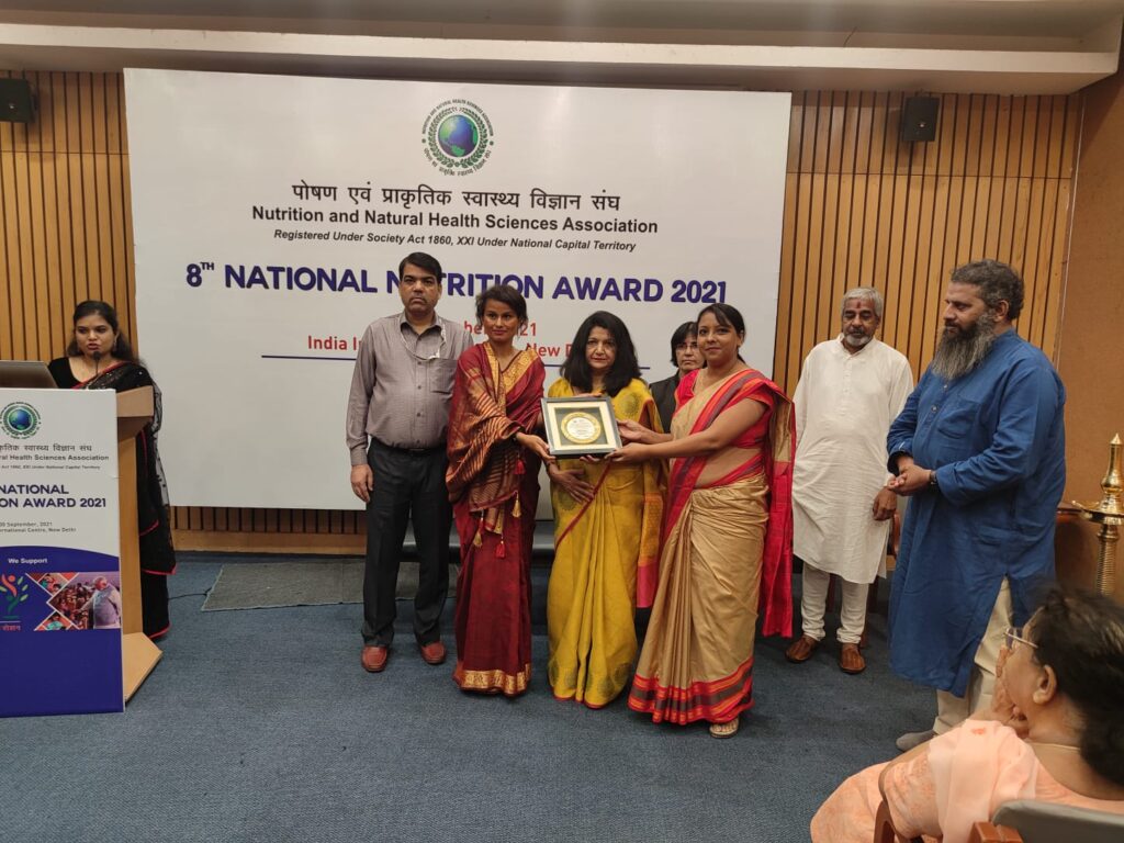 Awarded best dietician in Noida