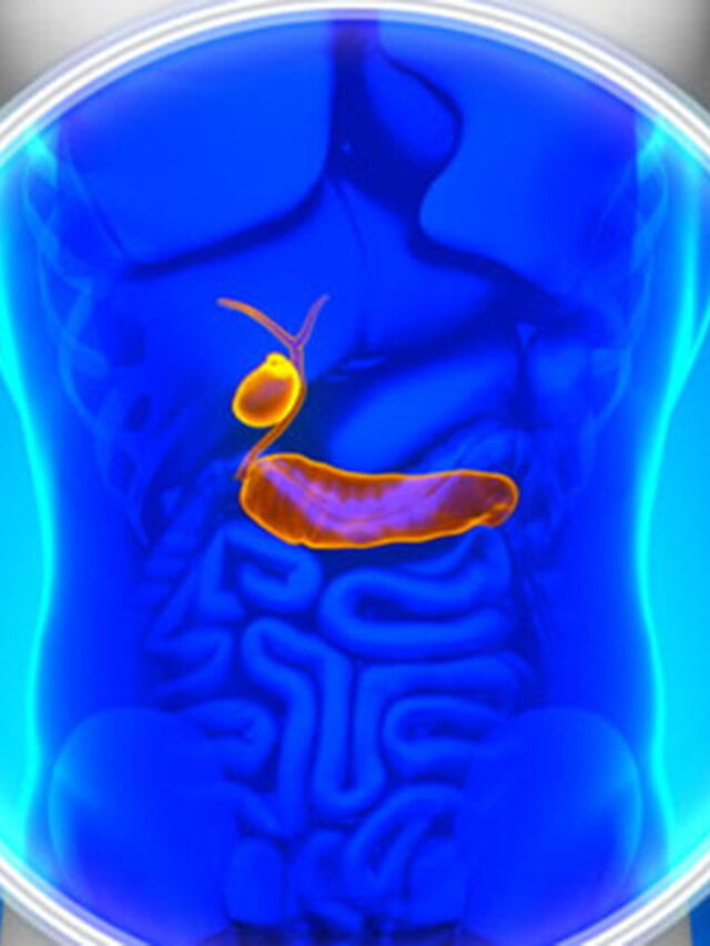 Medical X-ray Scan - Pancreas / Gallbladder Stock Photo: