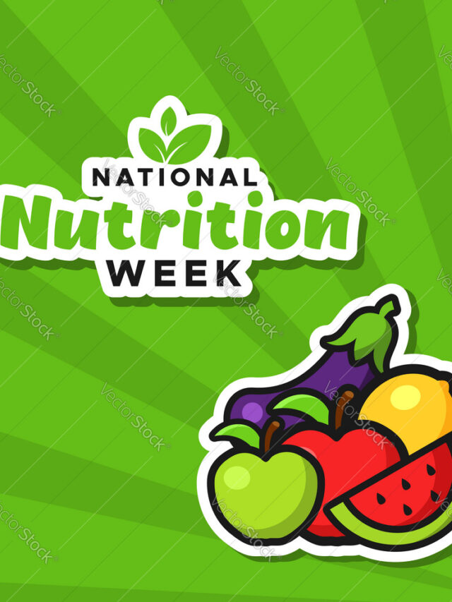 National Nutrition Week Vector Design Illustration For Celebrate Moment