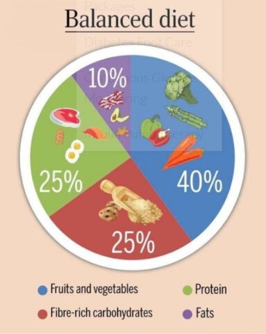 Components of balanced diet chart