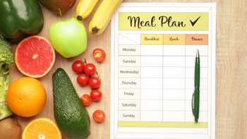 Personalise meal plan
