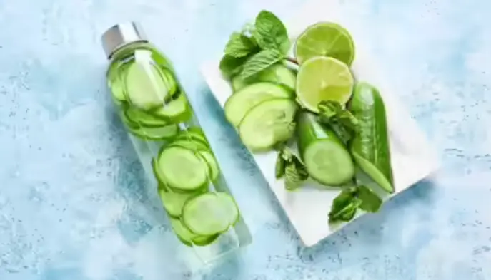 Summer Drink for Weight Loss-  cucumber water