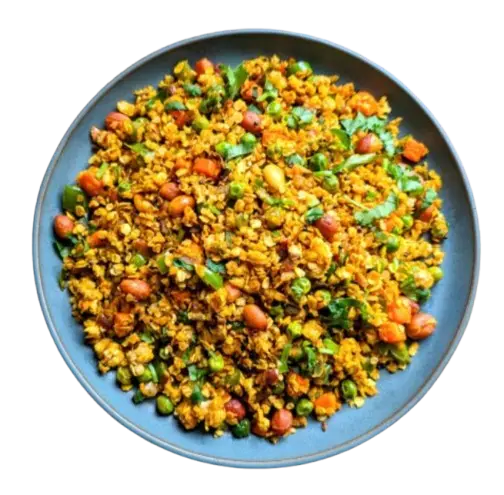 Oats and veggie poha