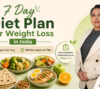 7 day diet plan for weight loss in India veg and non veg dietitian approved meal plan