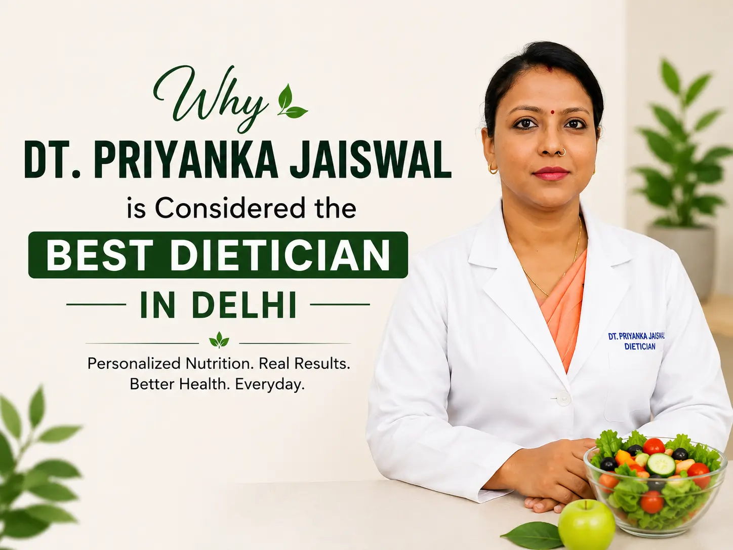 Why Dt. Priyanka Jaiswal is Considered the Best Dietician in Delhi